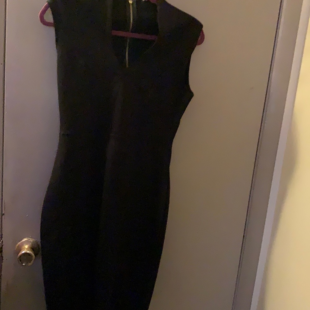 All black casual dress